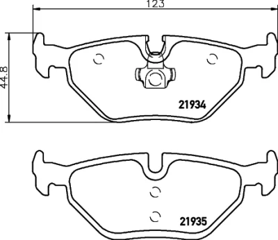 T1178 BEHR/HELLA/PAGID Комплект тормозных колодок, дисковый тормоз