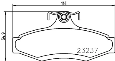 T1253 BEHR/HELLA/PAGID Комплект тормозных колодок, дисковый тормоз