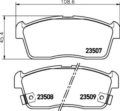 T1269 BEHR/HELLA/PAGID Комплект тормозных колодок, дисковый тормоз