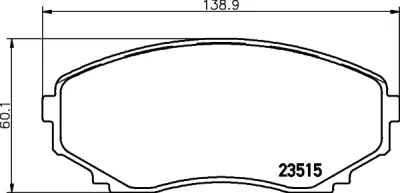 T1271 BEHR/HELLA/PAGID Комплект тормозных колодок, дисковый тормоз