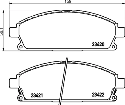 T1273 BEHR/HELLA/PAGID Комплект тормозных колодок, дисковый тормоз