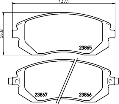 T1331 BEHR/HELLA/PAGID Комплект тормозных колодок, дисковый тормоз