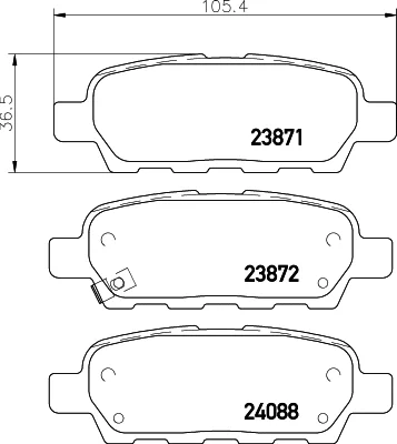 T1334 BEHR/HELLA/PAGID Комплект тормозных колодок, дисковый тормоз