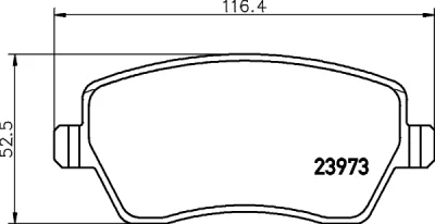 T1399 BEHR/HELLA/PAGID Комплект тормозных колодок, дисковый тормоз