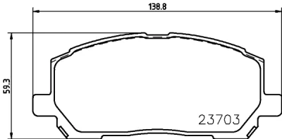 T1431 BEHR/HELLA/PAGID Комплект тормозных колодок, дисковый тормоз