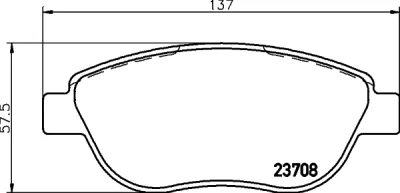 T1449 BEHR/HELLA/PAGID Комплект тормозных колодок, дисковый тормоз