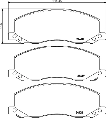 T1670 BEHR/HELLA/PAGID Комплект тормозных колодок, дисковый тормоз