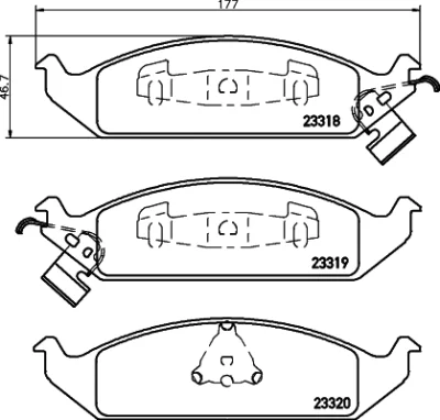 T1694 BEHR/HELLA/PAGID Комплект тормозных колодок, дисковый тормоз