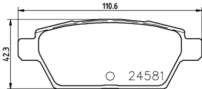 T1742 BEHR/HELLA/PAGID Комплект тормозных колодок, дисковый тормоз