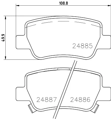 T1865 BEHR/HELLA/PAGID Комплект тормозных колодок, дисковый тормоз