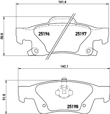 T2064 BEHR/HELLA/PAGID Комплект тормозных колодок, дисковый тормоз