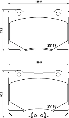 T2069 BEHR/HELLA/PAGID Комплект тормозных колодок, дисковый тормоз