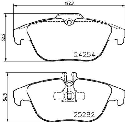 T2153 BEHR/HELLA/PAGID Комплект тормозных колодок, дисковый тормоз