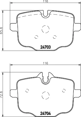 T2430 BEHR/HELLA/PAGID Комплект тормозных колодок, дисковый тормоз