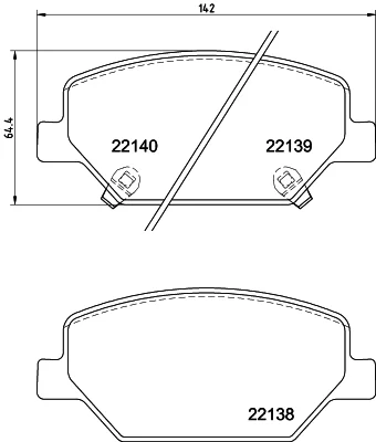T2751 BEHR/HELLA/PAGID Комплект тормозных колодок, дисковый тормоз