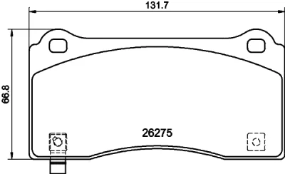 T2898 BEHR/HELLA/PAGID Комплект тормозных колодок, дисковый тормоз