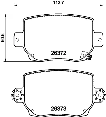 T2917 BEHR/HELLA/PAGID Комплект тормозных колодок, дисковый тормоз