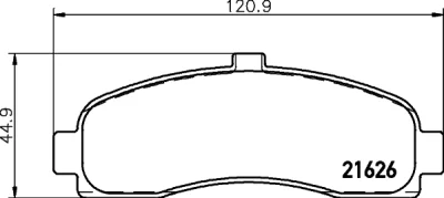 T3022 BEHR/HELLA/PAGID Комплект тормозных колодок, дисковый тормоз