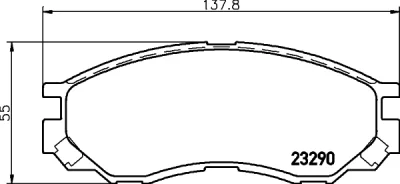 T3123 BEHR/HELLA/PAGID Комплект тормозных колодок, дисковый тормоз