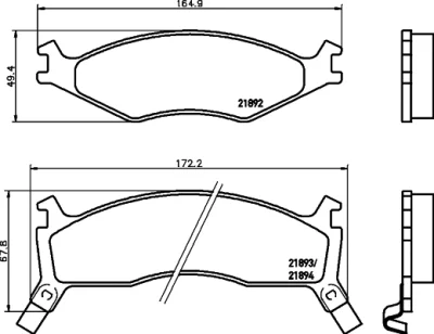 T3127 BEHR/HELLA/PAGID Комплект тормозных колодок, дисковый тормоз