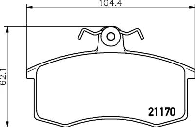 T5026 BEHR/HELLA/PAGID Комплект тормозных колодок, дисковый тормоз