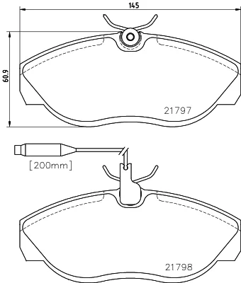 T5078 BEHR/HELLA/PAGID Комплект тормозных колодок, дисковый тормоз