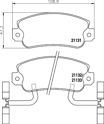 T6062 BEHR/HELLA/PAGID Комплект тормозных колодок, дисковый тормоз