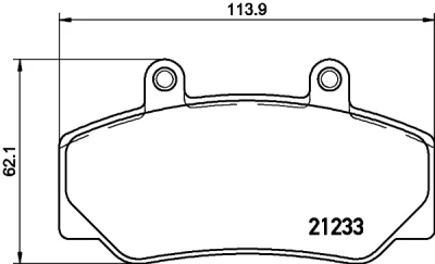 T9011 BEHR/HELLA/PAGID Комплект тормозных колодок, дисковый тормоз