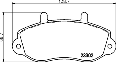 T9075 BEHR/HELLA/PAGID Комплект тормозных колодок, дисковый тормоз