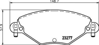 T9103 BEHR/HELLA/PAGID Комплект тормозных колодок, дисковый тормоз