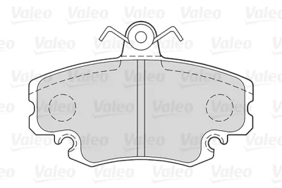 301002 VALEO Комплект тормозных колодок, дисковый тормоз