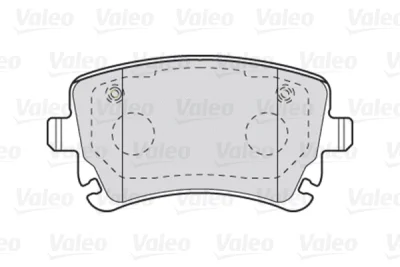 301004 VALEO Комплект тормозных колодок, дисковый тормоз