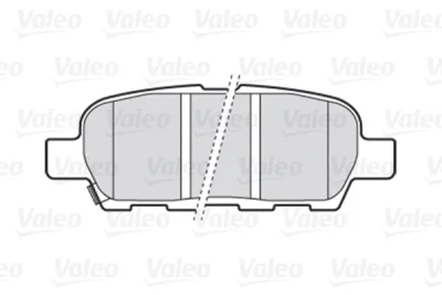 Комплект тормозных колодок, дисковый тормоз VALEO 301009