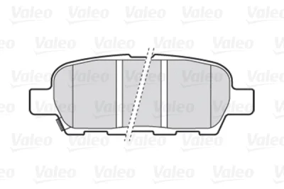 301009 VALEO Комплект тормозных колодок, дисковый тормоз