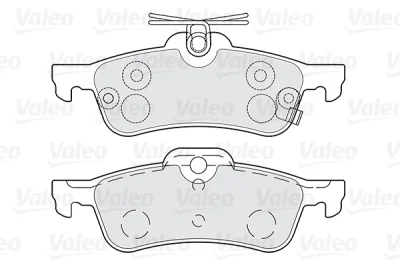 Комплект тормозных колодок, дисковый тормоз VALEO 301028