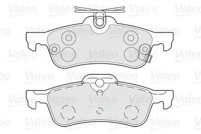 301028 VALEO Комплект тормозных колодок, дисковый тормоз