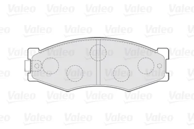 Комплект тормозных колодок, дисковый тормоз VALEO 301123