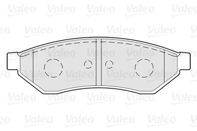 Комплект тормозных колодок, дисковый тормоз VALEO 301271
