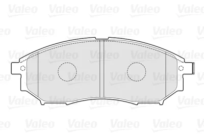 301337 VALEO Комплект тормозных колодок, дисковый тормоз