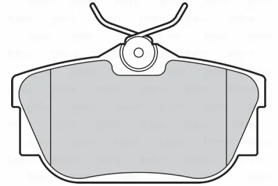 Комплект тормозных колодок, дисковый тормоз VALEO 301546