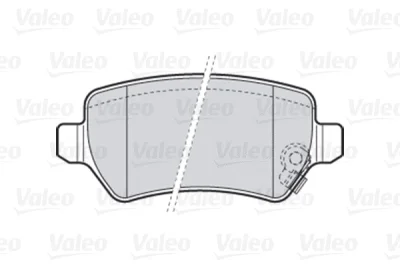 301584 VALEO Комплект тормозных колодок, дисковый тормоз