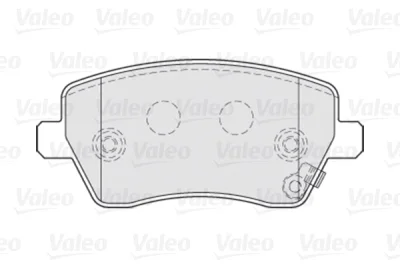 301641 VALEO Комплект тормозных колодок, дисковый тормоз