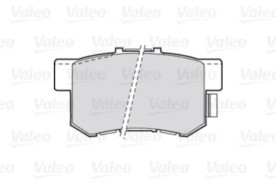 301682 VALEO Комплект тормозных колодок, дисковый тормоз