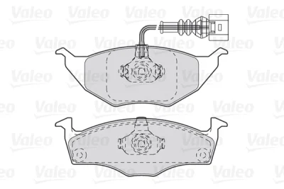 301734 VALEO Комплект тормозных колодок, дисковый тормоз