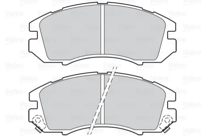 302048 VALEO Комплект тормозных колодок, дисковый тормоз