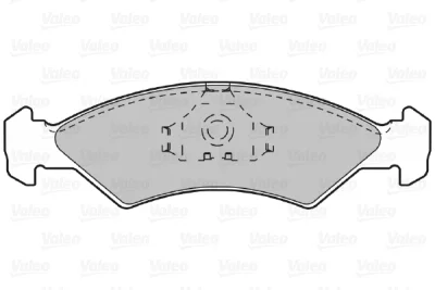 598167 VALEO Комплект тормозных колодок, дисковый тормоз