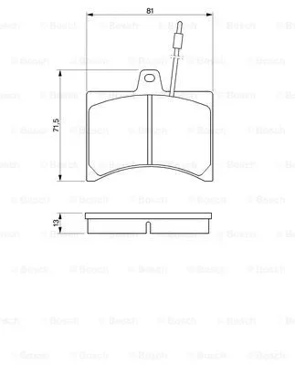 0 986 465 941 BOSCH Комплект тормозных колодок, дисковый тормоз