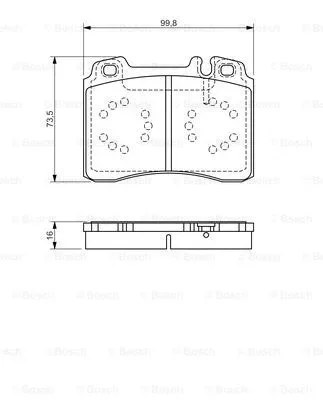 0 986 495 057 BOSCH Комплект тормозных колодок, дисковый тормоз