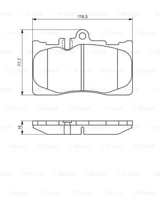 0 986 495 138 BOSCH Комплект тормозных колодок, дисковый тормоз