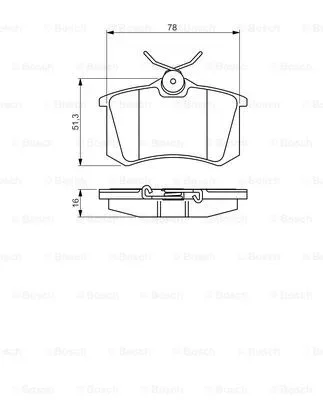 0 986 495 231 BOSCH Комплект тормозных колодок, дисковый тормоз